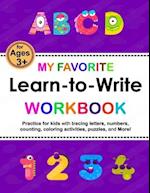My Favorite Learn-to-Write Workbook