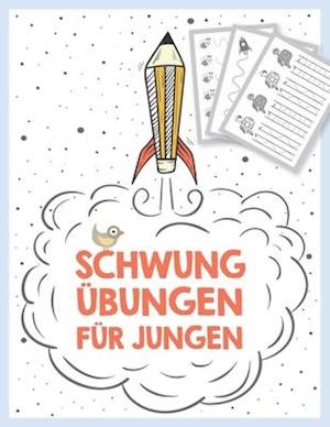 Schwungübungen für Jungen ab 4 Jahren, Schwungübungsbuch zur Vorbereitung auf die Vorschule und den Kindergarten