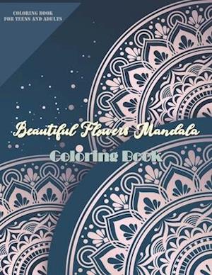 Beautiful Flowers Mandala Coloring Book