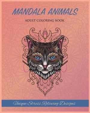 Animal Mandalas Adult Coloring Book