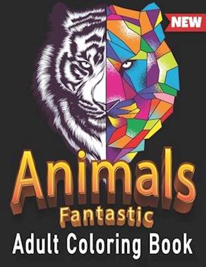 Animals Fantastic Adult Coloring Book