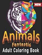 Animals Fantastic Adult Coloring Book