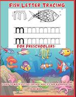 Fish Letter Tracing for Preschoolers