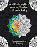 Adult Coloring Book Amazing Mandalas Stress Relieving