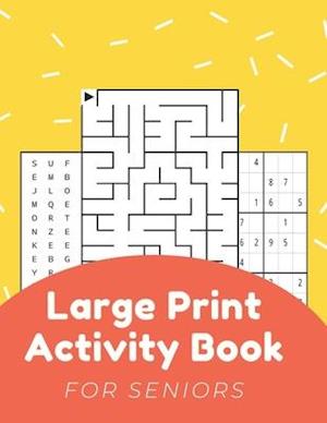 Large Print Activity Book For Seniors