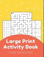 Large Print Activity Book For Seniors