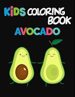 Kids Coloring Book Avocados