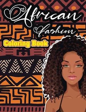 African fashion coloring book