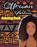 African fashion coloring book