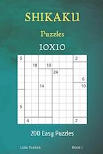 Shikaku Puzzles - 200 Easy Puzzles 10x10 Book 1