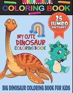 My Cute Dinosaur Coloring Book