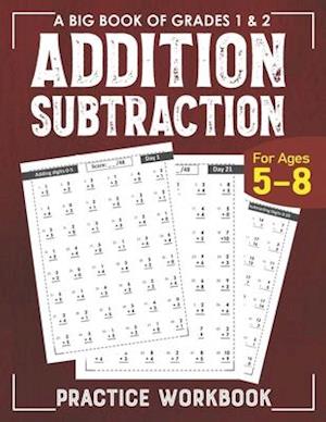 Addition Subtraction Practice Workbook for Grade 1