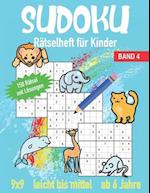 Sudoku Rätselheft für Kinder ab 6 Jahre Leicht bis Mittel