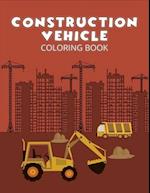 Construction vehicle coloring book