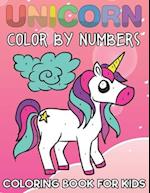 Unicorn Color By Numbers Coloring Book For Kids