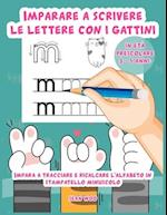 Imparare a scrivere le lettere con i gattini in età prescolare 3 - 5 anni