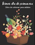 Primer día de primavera Libro de colorear para adultos