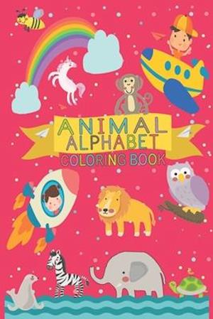 Animal Alphabet Coloring Book