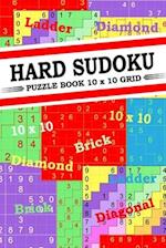 Hard Sudoku Puzzle Books: 10x10 Grid Extreme Sudoku for Adults Large Print 1 Per Page 