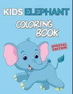 Kids Elephant Coloring Book