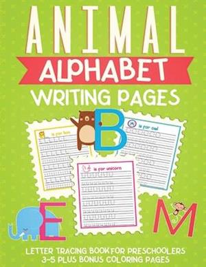 Animal Alphabet Writing Pages