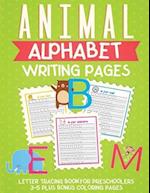 Animal Alphabet Writing Pages