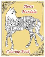 Horse Mandala Coloring Book