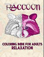 Raccoon Coloring Book For Adults Relaxation