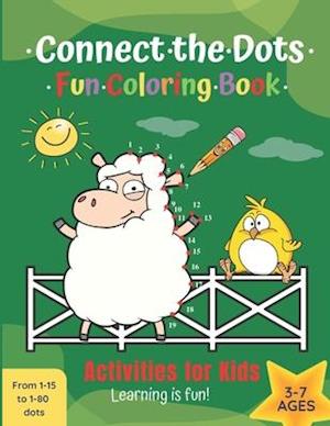 Connect the Dots Fun Coloring Book