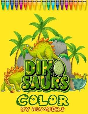 Dinosaurs Color By Numbers