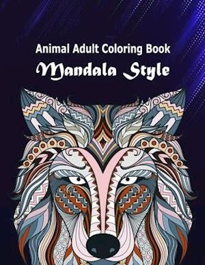 Animal Adult Coloring Book Mandala Style