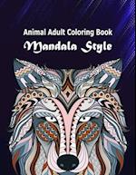 Animal Adult Coloring Book Mandala Style