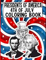 presidents of america 4th of July Coloring Book