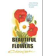 beautiful flowers coloring book