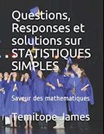 Questions, Responses et solutions sur STATISTIQUES SIMPLES