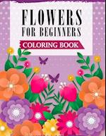 Flowers For Beginners Coloring Book