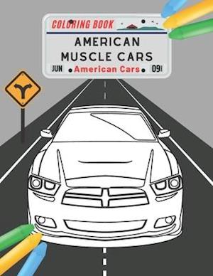 American Muscle Cars Coloring Book