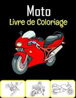 Moto Livre de coloriage