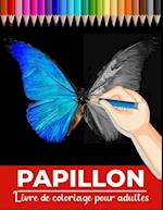 Papillon livre de coloriage pour adultes