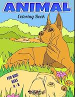 Animal Coloring Book: Coloring book for kids ages 4 - 8 