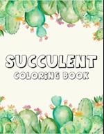 Succulent coloring book