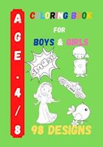 Coloring Book for Boys and Girls