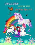 Unicorn Coloring Book For Kids Ages 4-8