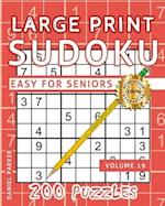 Large Print Easy Sudoku Puzzle Book For Seniors