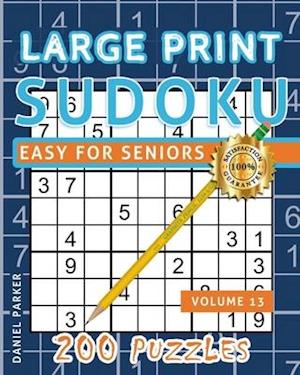 Large Print Easy Sudoku Puzzle Book For Seniors