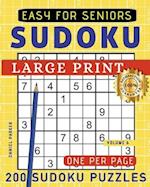 Large Print Easy Sudoku Puzzle Book For Seniors