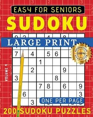 Få Large Print Easy Sudoku Puzzle Book For Seniors af ...