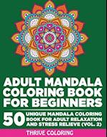 Adult Mandala Coloring Book For Beginners