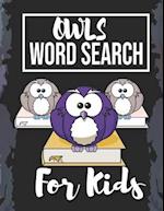 Owls Word Search for Kids