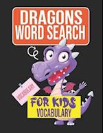 Dragons Word Search for Kids Vocabulary